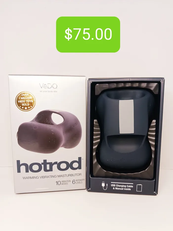 Male Sex Toys Pleasher Spot HotRod Warming Vibrating Masturbator