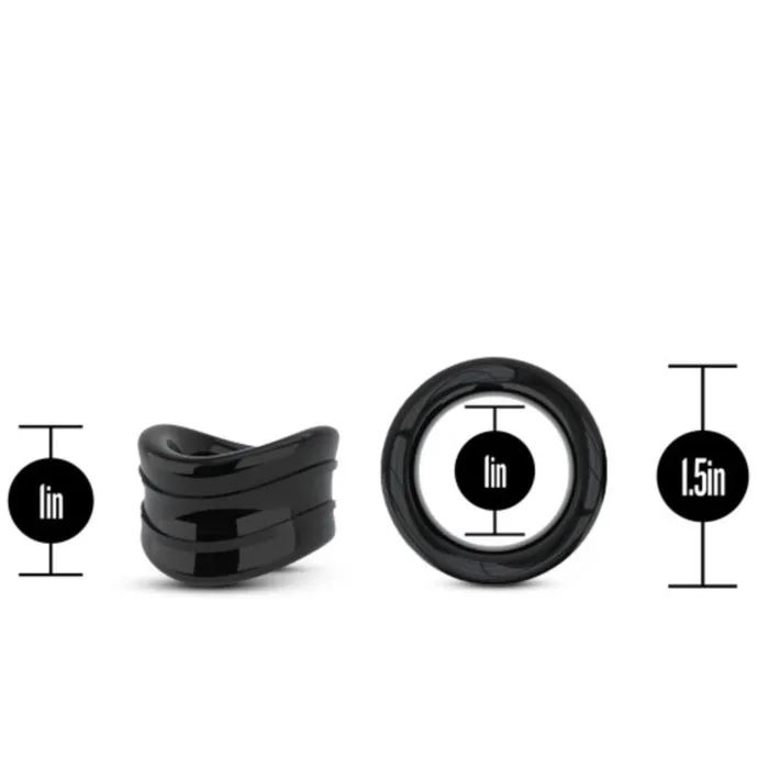 Male Sex Toys Stay Hard 1 Inch Beef Ball Stretcher Snug Ring Blush