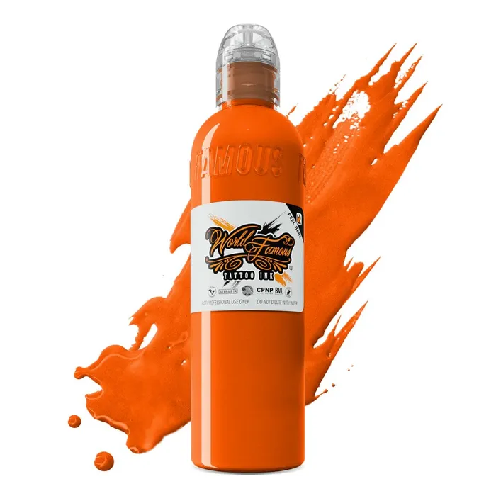 Male Sex Toys World Famous Master Mike KOI Orange World Famous Tattoo Ink Pick Size
