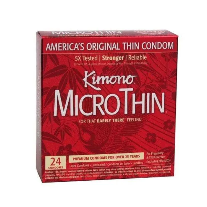 Mayer Labs Vibrators Kimono MicroThin Condoms 24 Pk