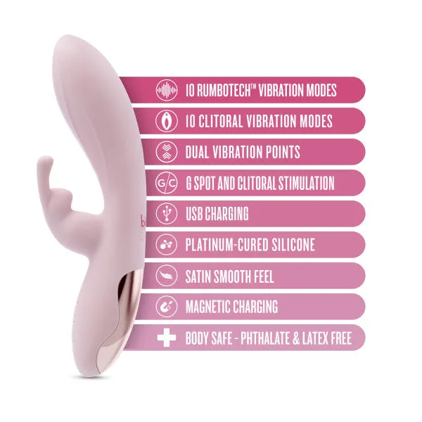 Morgan Beginner GSpot Rabbit Vibrator Blush Female Sex Toys