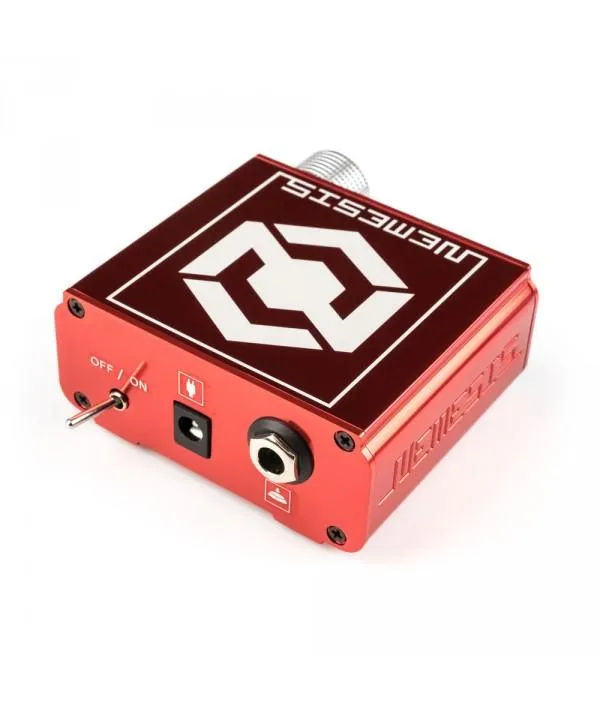 Nemesis Professional Tattoo Power Supply in Red by Kwadron Kwadron Vibrators
