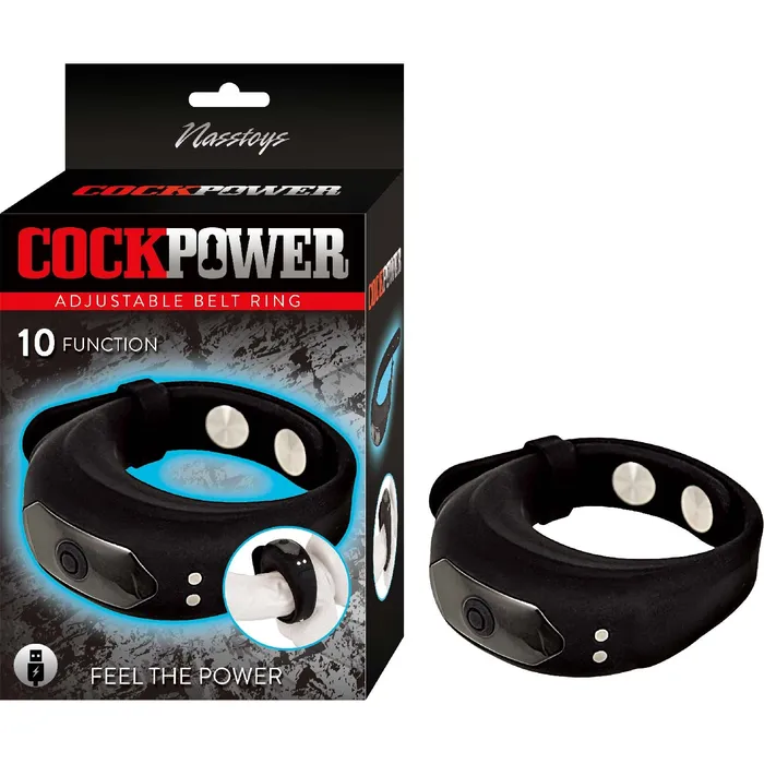 Novelties By Nasswalk Inc Anal COCKPOWER Adjustable Belt Ring Black