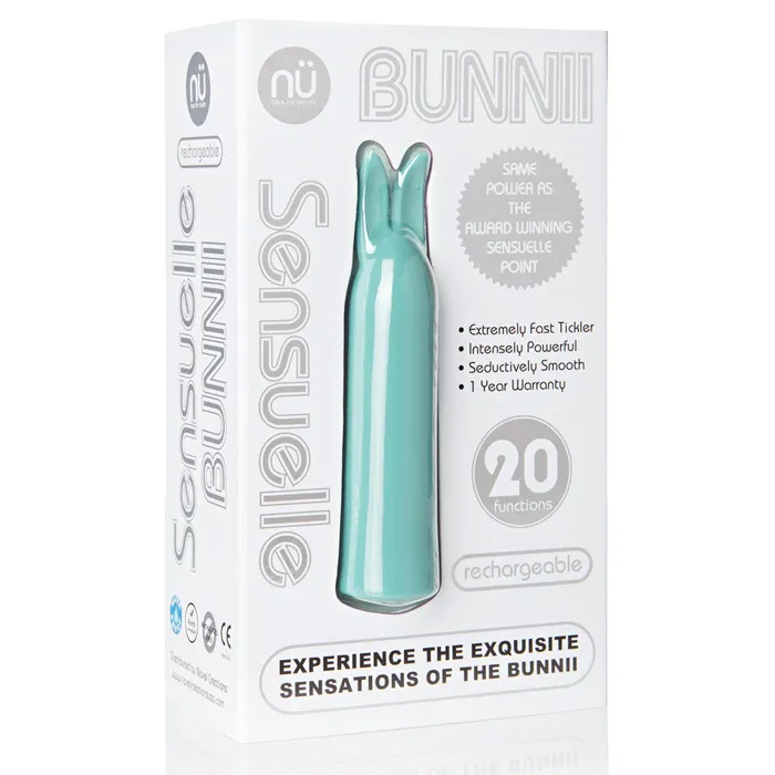 NU Sensuelle Vibrators Sensuelle BunniI 20 Function Rabbit Vibe Bullet Vibrator Tiffany Blue NU Sensuelle Vibrators Sensuelle BunniI 20 Function Rabbit Vibe Bullet Vibrator Tiffany Blue