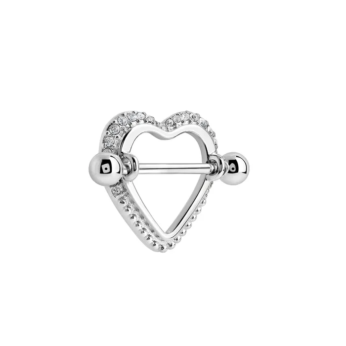 Painful Pleasures 14g 34 Crystal Heart Nipple Ring Shield Price Per 1 Couples Painful Pleasures 14g 34 Crystal Heart Nipple Ring Shield Price Per 1 Couples