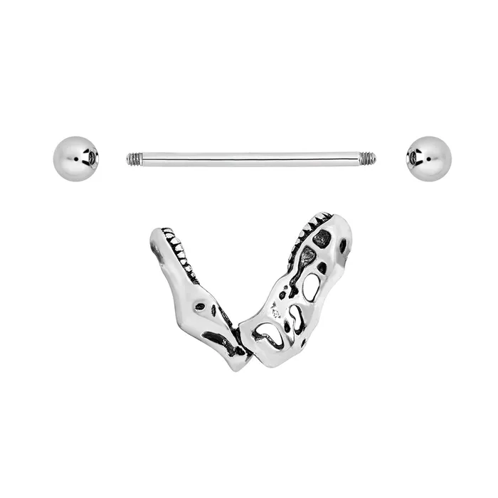 Painful Pleasures 14g TRex Skull Nipple Shield Jewelry Price Per 1 Nipple Clitoral Toys