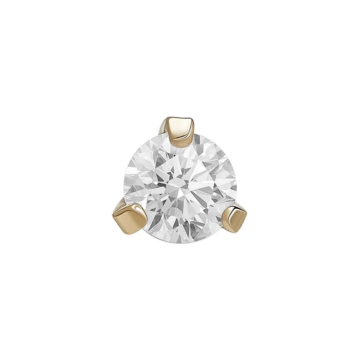 Painful Pleasures 18g 16g or 14g Steel Push Pop Threadless 14kt Yellow Gold ProngSet Crystal Jewel Price Per 1 Anal