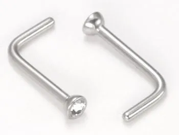 Painful Pleasures Anal 20g Bezel Set Jeweled Nose L Bend Jewelry Martini Glass Style Painful Pleasures Anal 20g Bezel Set Jeweled Nose L Bend Jewelry Martini Glass Style