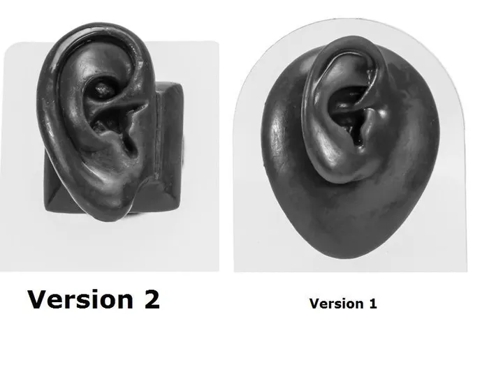 Painful Pleasures Anal Realistic AdultSized Silicone Right Ear Display Black Body Bit Version 2