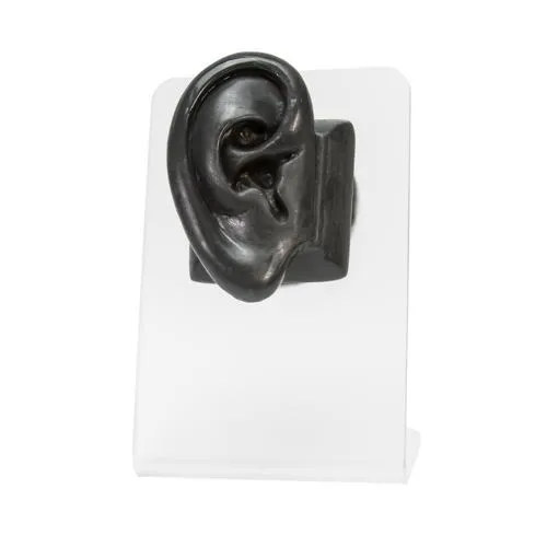 Painful Pleasures Anal Realistic AdultSized Silicone Right Ear Display Black Body Bit Version 2