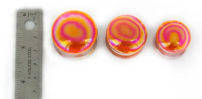 Painful Pleasures CREAMSICLE Front Glass Double Flare Plugs Price Per 1 Dildos Painful Pleasures CREAMSICLE Front Glass Double Flare Plugs Price Per 1 Dildos