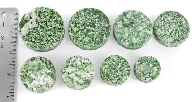 Painful Pleasures Dildos EMERALD Green Double Flare SOLID Plugs 28mm 50mm Price Per 1