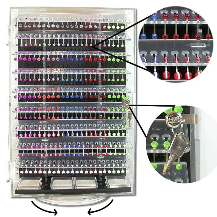 Painful Pleasures Exclusive Body Jewelry Variety Display Kit 2000 Pieces with 18 Display Couples