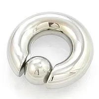 Painful Pleasures Male Sex Toys 00g Stainless Steel Captive Bead Ring with Snap Fit Ball Price Per 1