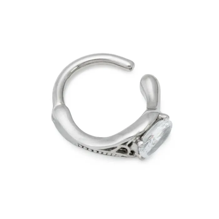 Painful Pleasures Male Sex Toys 14g 38 Antique Oval Crystal Jeweled Steel Clicker Price Per 1
