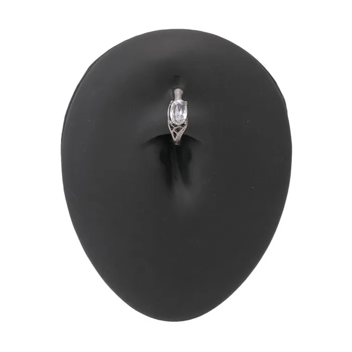 Painful Pleasures Male Sex Toys 14g 38 Antique Oval Crystal Jeweled Steel Clicker Price Per 1