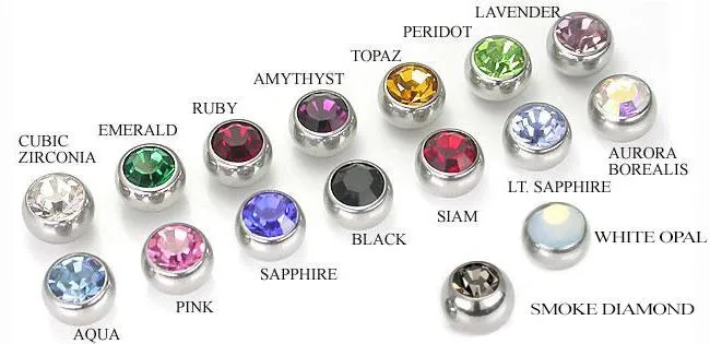 Painful Pleasures Male Sex Toys 14g 716 Stainless Steel Belly Button Ring with Crystal Flower Dangle