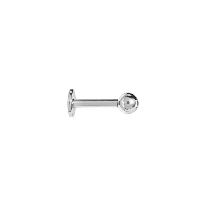 Painful Pleasures Male Sex Toys 16g Externally Threaded Titanium Labret Post w Ball Price Per 1