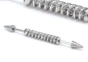 Painful Pleasures Vibrators 16g 1 38 Drill Bit Industrial Barbell