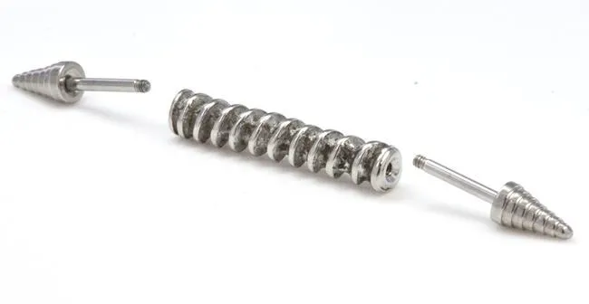 Painful Pleasures Vibrators 16g 1 38 Drill Bit Industrial Barbell