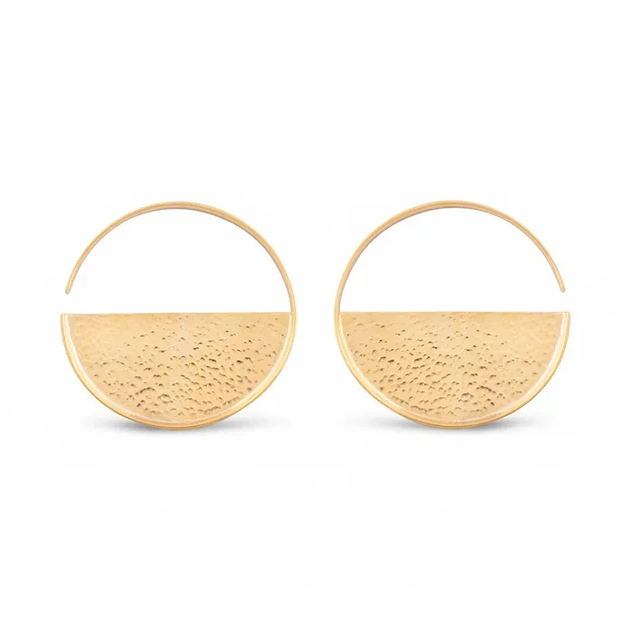 Painful Pleasures Vibrators 6g Hammered Disc Brass Earrings Price Per 2