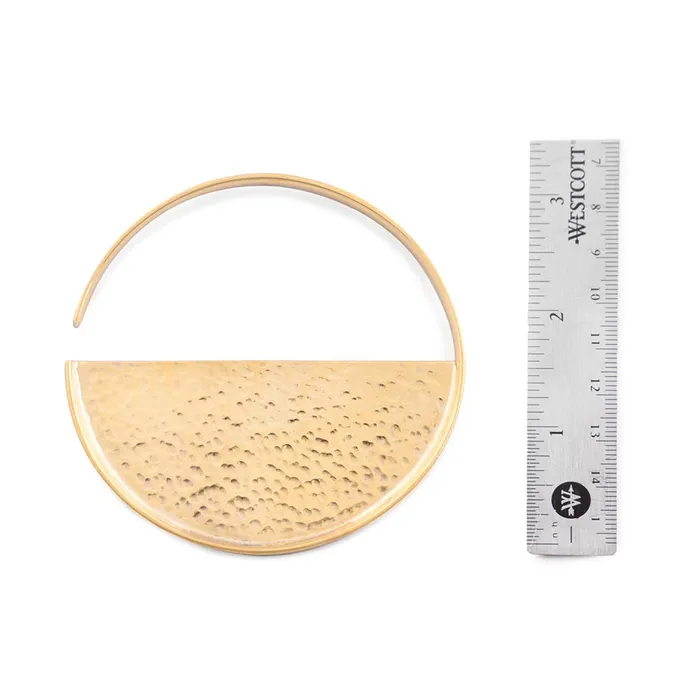 Painful Pleasures Vibrators 6g Hammered Disc Brass Earrings Price Per 2