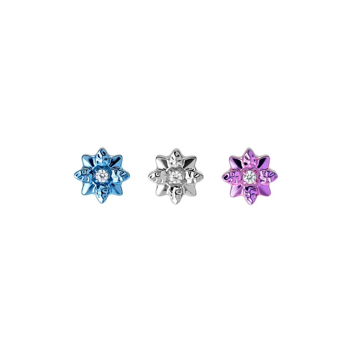 Painful Pleasures Vibrators Tilum 18g16g Internal Poinsettia Titanium Top Price Per 1