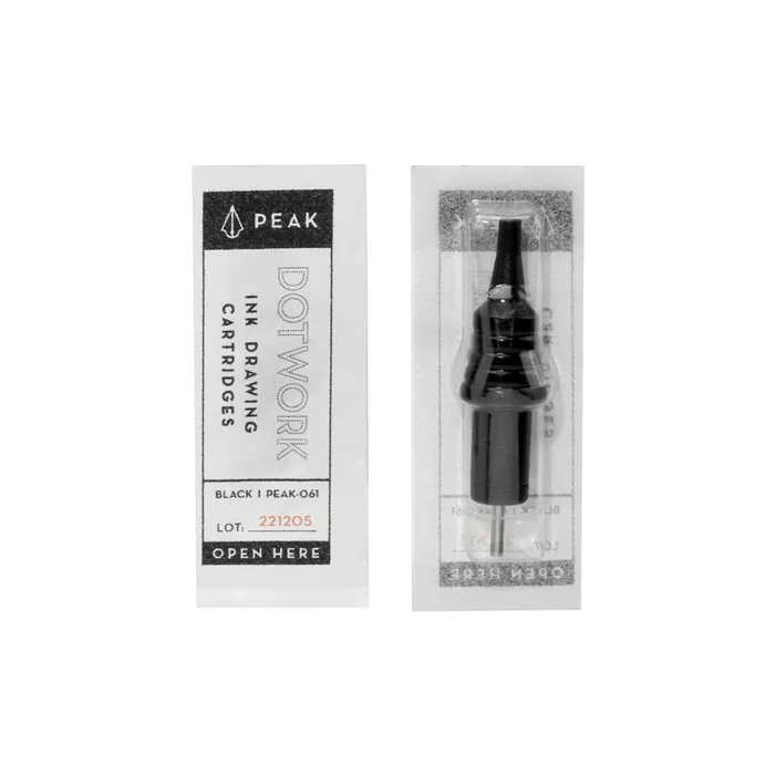 Peak Anal Peak Dotwork Ballpoint Pen Drawing Cartridges Pick Color Box of 20