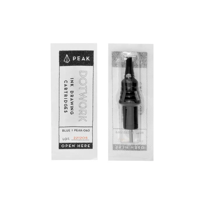 Peak Anal Peak Dotwork Ballpoint Pen Drawing Cartridges Pick Color Box of 20