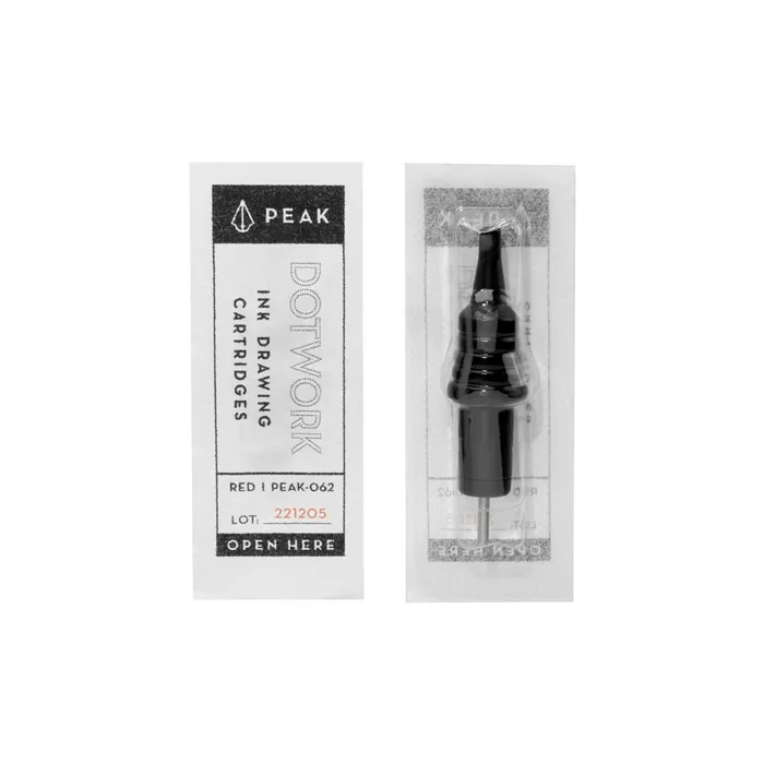 Peak Anal Peak Dotwork Ballpoint Pen Drawing Cartridges Pick Color Box of 20
