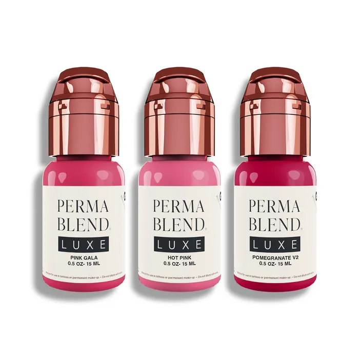 Pink Lip Mini Set Perma Blend Luxe 3 12oz Bottles Perma Blend Anal