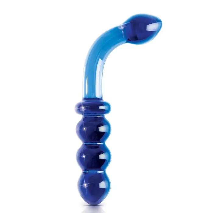 Pipedream Products Dildos Icicles 31 Blue 7 Inch Glass GSpot and PSpot Dildo Pipedream Products Dildos Icicles 31 Blue 7 Inch Glass GSpot and PSpot Dildo
