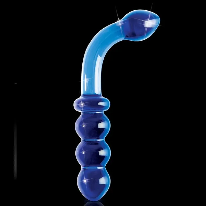 Pipedream Products Dildos Icicles 31 Blue 7 Inch Glass GSpot and PSpot Dildo