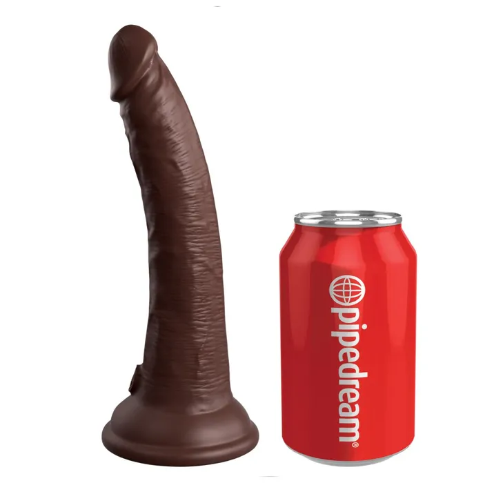Pipedream Products King Cock Elite 7 Vibrating Silicone Dual Density Dildo Chocolate Female Sex Toys Pipedream Products King Cock Elite 7 Vibrating Silicone Dual Density Dildo Chocolate Female Sex Toys