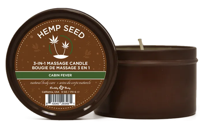 Pleasher Spot Couples Hemp Seed 3 in 1 Wax Massage Candle