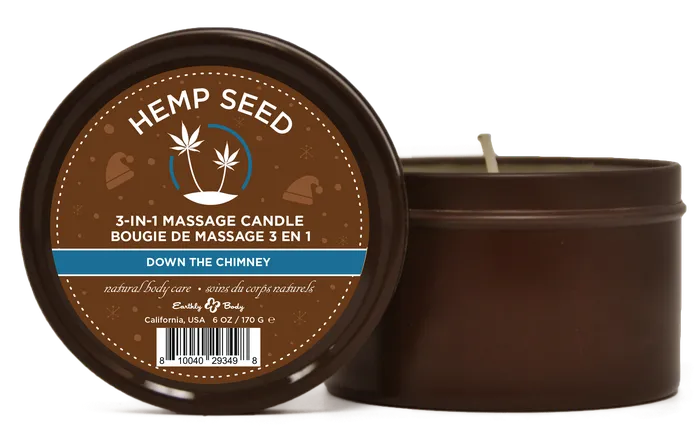 Pleasher Spot Couples Hemp Seed 3 in 1 Wax Massage Candle