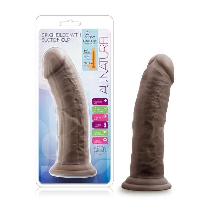 Pleasher Spot Dildos Au Naturel 8 Dildo w Suction Cup
