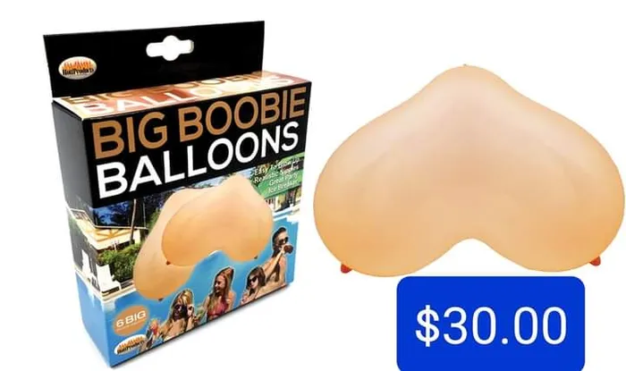 Pleasher Spot Dildos Big BoobiePecker Balloons