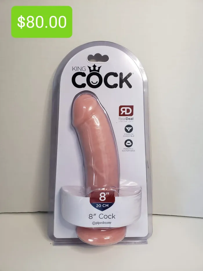 Pleasher Spot Dildos King Cock 8 inch