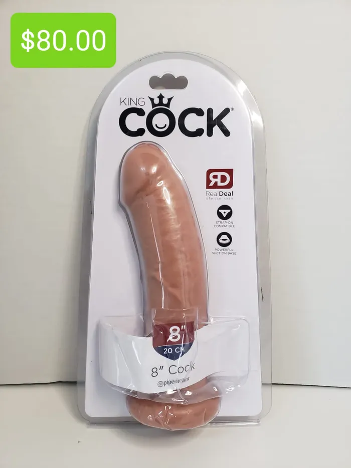 Pleasher Spot Dildos King Cock 8 inch