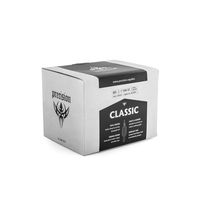 Precision Male Sex Toys Classic Tube Grip Sets 1 Black Disposable Grip Box of 25