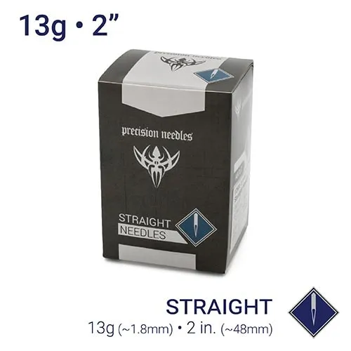Precision Needles 13g Sterilized 2 Body Piercing Needles Box of 100 Female Sex Toys Precision Needles 13g Sterilized 2 Body Piercing Needles Box of 100 Female Sex Toys
