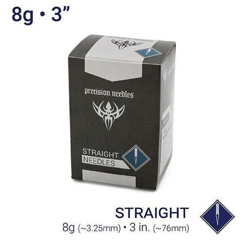 Precision Needles 8g Sterilized 3 Body Piercing Needles Box of 50 Female Sex Toys Precision Needles 8g Sterilized 3 Body Piercing Needles Box of 50 Female Sex Toys