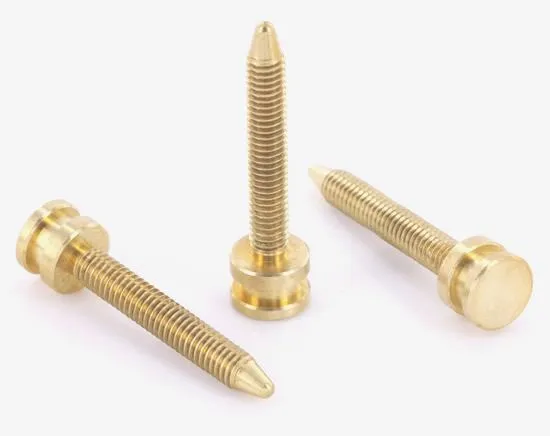 Precision Vibrators Long Brass Contact Screw M4 Metric Version 5