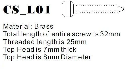 Precision Vibrators Long Copper Contact Screw M4 Metric Version 1