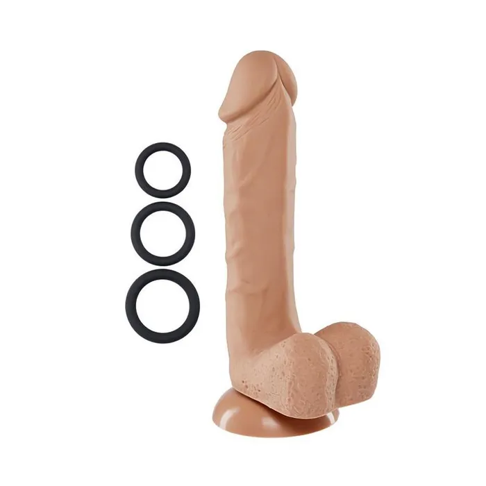 PRO SENSUAL PREMIUM 8 SILICONE DONG W 3 CRINGS Cloud 9 Novelties Female Sex Toys PRO SENSUAL PREMIUM 8 SILICONE DONG W 3 CRINGS Cloud 9 Novelties Female Sex Toys