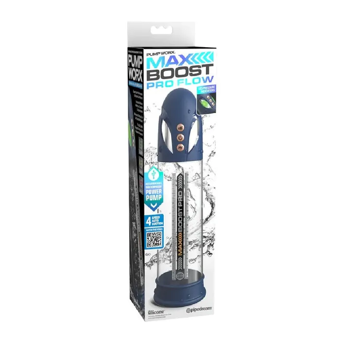 Pump Worx Max Boost Pro Flow Automatic Waterproof Penis Pump Pipedream Products Male Sex Toys