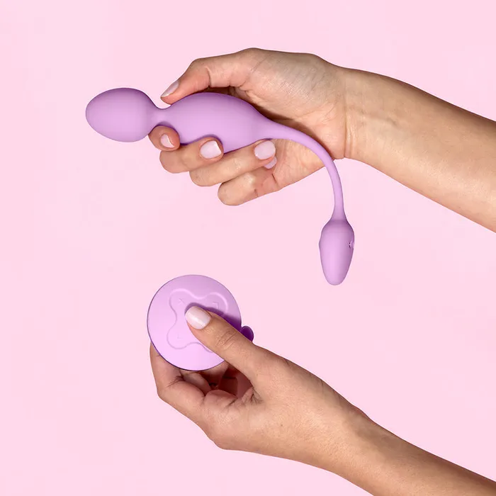 Raine Vibrating Kegel Ball with Remote Control Blush Female Sex Toys