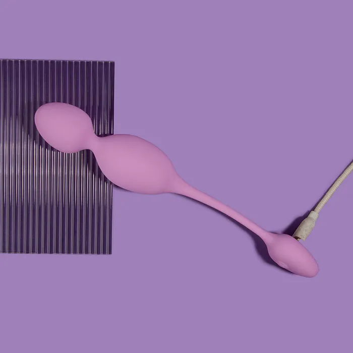 Raine Vibrating Kegel Ball with Remote Control Blush Female Sex Toys