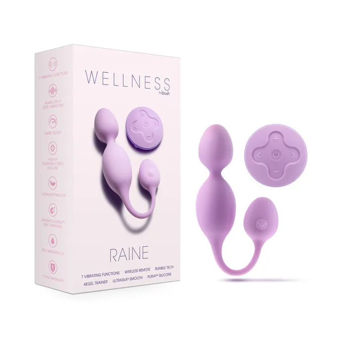Raine Vibrating Kegel Ball with Remote Control Blush Female Sex Toys